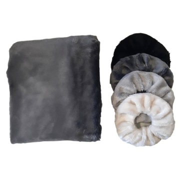 Pokrowiec na pralkę 45x60cm +scrunchie 4szt. futro