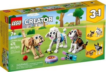 LEGO 31137 CREATOR — Симпатичные щенки собак 3 в 1 + подарочный пакет LEGO