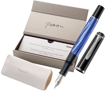 PIÓRO Z TŁOCZKIEM PELIKAN CLASSIC M205 F NIEBIESKIE