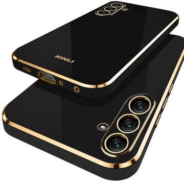 ETUI GLAMOUR GOLD DO SAMSUNG GALAXY A34 5G + SZKŁO