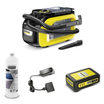 PRZENOŚNY ODKURZACZ PIORĄCY KARCHER SE 3-18 COMPACT + AKUMULATOR + CHEMIA