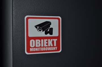 Наклейка КОНТРОЛИРУЕМЫЙ ОБЪЕКТ 10 см Мониторинг GDPR