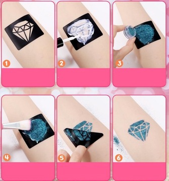 БОЛЬШОЙ НАБОР ТАТУ, ТАТУ С БЛЕСКАМИ, ШАБЛОНЫ С БЛЕСКАМИ, МОЮЩИЕСЯ