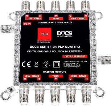 Мультисвитч 4/5 Opticum DOCS SCR 51-24 PLP QUATTRO