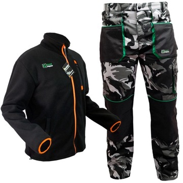 SPODNIE ROBOCZE COLONEL MORO + BLUZA POLAR M / 50