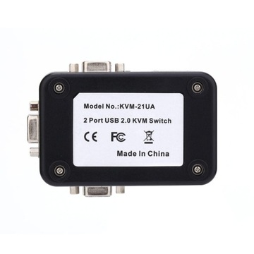 Переключатель KVM VGA USB 2.0 для 2 ПК 2 USB-переключателя USB — кнопка B