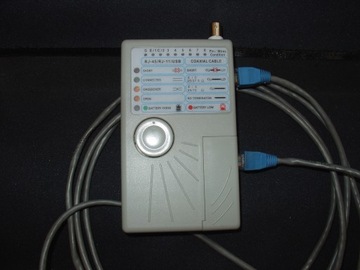 Tester kabli sieciowychRJ-45,RJ-11,USB,BNC używany