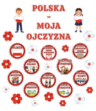 Декорація Патріотична Польська - Моя Батьківщина на стенгазету школа дитсадок