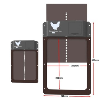 БЕСПРОВОДНАЯ АВТОМАТИЧЕСКАЯ ДВЕРЬ ДЛЯ КУРИТНИКА, ЧЕРНАЯ