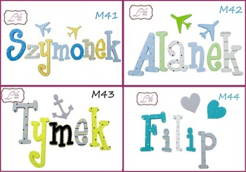 6-БУКВЫ ИМЕННЫХ БУКВ НА СТЕНЕ, 3 БЕСПЛАТНЫХ ДЕКОРА