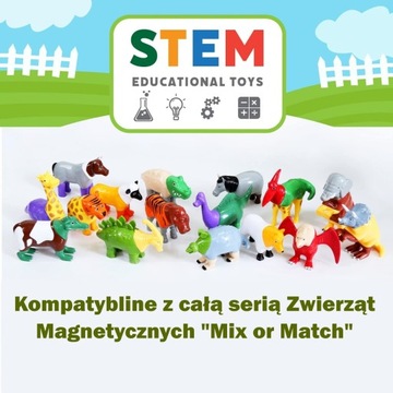 MALBLO 62001 MAGNETIC Zwierzęta z gospodarstwa KLOCKI MAGNETYCZNE ZESTAW