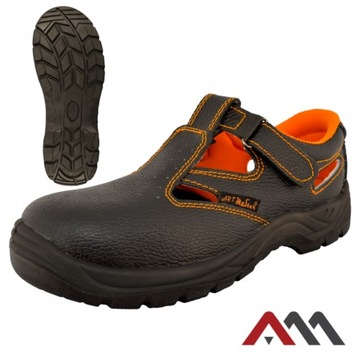 Рабочие сандалии БЕЗ НОСКА, ДЫШАЩИЕ, КОМФОРТНЫЕ, OHS, ЗАЩИТНАЯ ОБУВЬ 43