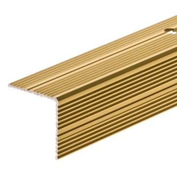 Profil schodowy obustronnie CEZAR 30x30mm 1m Złoty
