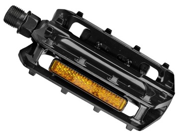 ВЕЛОСИПЕДНЫЕ ПЕДАЛИ PROX VPE-527 ЧЕРНЫЕ АЛЮМИНИЕВЫЕ ПЛАТФОРМЫ СО СВЕТООТРАЖАТЕЛЯМИ