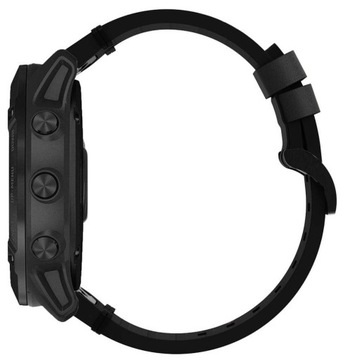 ЧЕРНЫЙ КОЖАНЫЙ ремешок Garmin Forerunner 965