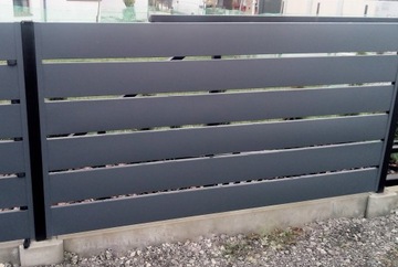 Современный забор с пролётом, забор кесарева сечения, 10 см.