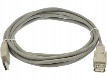 Удлинительный кабель USB A 2.0 «папа-гнездо», 5 м