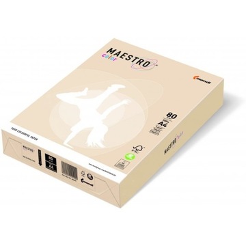Papier ksero A4 80g MAESTRO COLOR CR20 pastel krem
