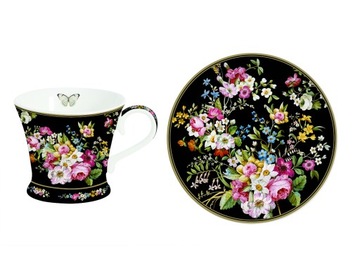 Чашки для эспрессо 2+2 80 мл Цветы ЦВЕТУЩИЕ