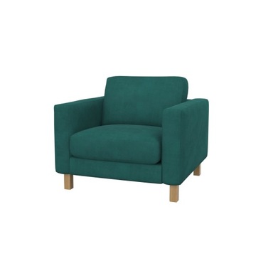 KARLSTAD Pokrycie fotela, Velvet Aqua