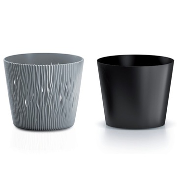 ЦВЕТОЧНЫЙ ГОРШОК С КРУГЛОЙ КРЫШКОЙ ПЕСОЧНОГО цвета, 12,8 см