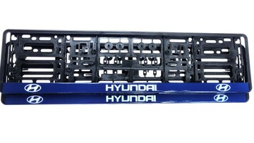 RAMKI TABLIC REJESTRACYJNYCH HYUNDAI ŻELOWE 2 sztuki