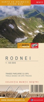 GÓRY RODNIAŃSKIE RODNEI MAPA TURYSTYCZNA Rumunia