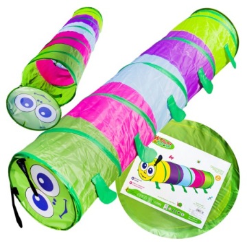 TUNEL DLA DZIECI GĄSIENICA NAMIOT TOR PRZESZKÓD DO DOMU DO OGRODU