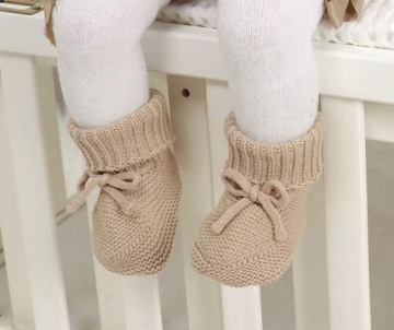 CHRISTMAS BABY BABY SHOES 7 см для крестин из хлопка 0-3 месяца