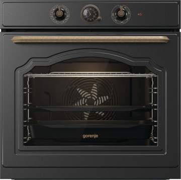 Комплект бытовой техники РЕТРО GORENJE, черный матовый, хлебопекарня+микро