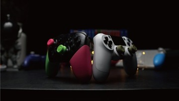 SKULLCO NAKŁADKI GUMKI GRIPY na ANALOGI do PADA NINTENDO SWITCH PRO PS4 PS5