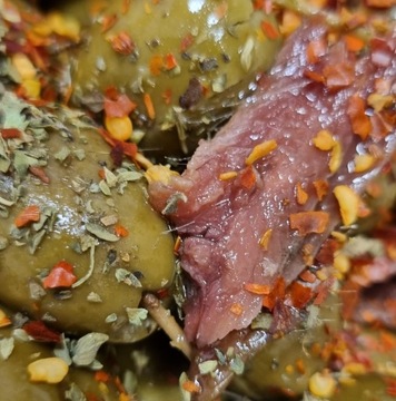 Oliwki ZIELONE p. z Anchois Pikantne SYCYLIA 240g