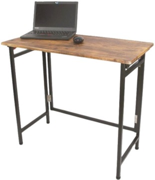 STOLIK BIURKO POD LAPTOPA KOMPUTEROWE SKŁADANE LOFT VINTAGE