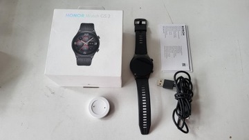 SMARTWATCH HONOR WATCH GS 3 CZARNY ŁADOWARKA KOMPLET STAN DOBRY GWR