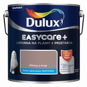 DULUX EASYCARE+ 2,5L - Różowy a brąz