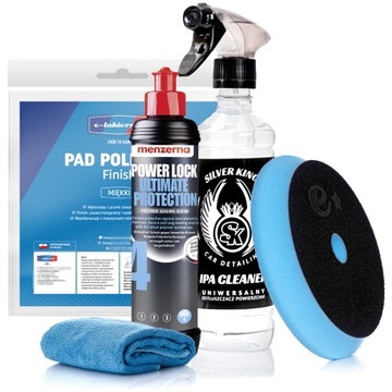 Wosk Menzerna Power Lock Protection + Pad Polerski Finish + IPA Cleaner