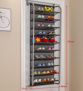 Вертикальная полка для обуви на двери или стене