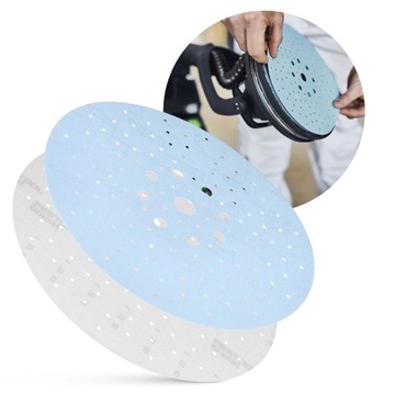 10x KRĄŻKI ŚCIERNE 225MM P180 Papier Ścierny Do Żyrafy Festool PLANEX Rzep