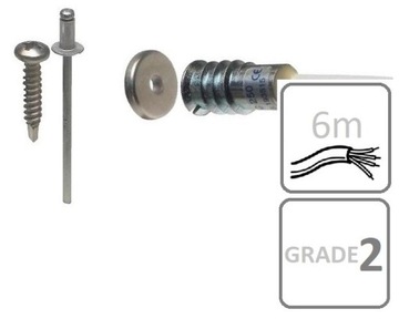 MC 250-M14-6 KONTAKTRON CZUJKA CZUJNIK MAGNETYCZNY WPUSZCZANY NC ALARMTECH