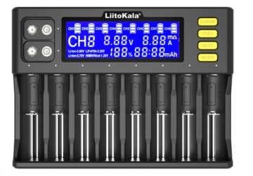LiitoKala Lii-S8 УНИВЕРСАЛЬНОЕ ЗАРЯДНОЕ УСТРОЙСТВО ДЛЯ АККУМУЛЯТОРОВ Li-Ion AAA 18650