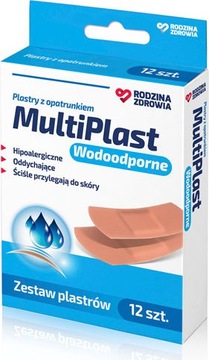 Rodzina Zdrowia MultiPlast Wodoodporne 12 sztuk