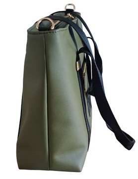 Shopper HABILE design bag khaki - zielona (pojemna)