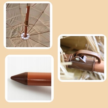 БОЛЬШОЙ ПЛЯЖНЫЙ САДОВЫЙ ЗОНТ ДЛЯ ГАВАЙСКОГО БАЛКОНА 160см