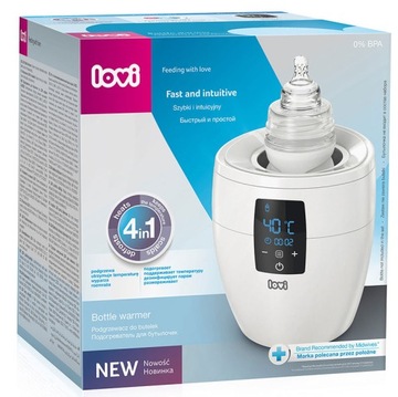 ПОДОГРЕВАТЕЛЬ ДЛЯ БУТЫЛОК LOVI 4 БЫСТРЫЕ ФУНКЦИИ