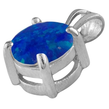VERSIL wisior niebieski opal SREBRO 925