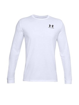 KOSZULKA UNDER ARMOUR LONGSLEEVE DŁUGI RĘKAW PRZEWIEWNA BAWEŁNA 1329585-100