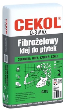 KLEJ DO PŁYTEK FIBROŻELOWY CEKOL Q3 MAX 5 KG