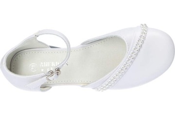 KOM30 BUTY KOMUNIJNE DLA DZIEWCZYNEK BIAŁE 32