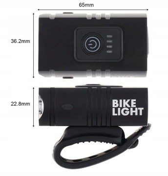 НАБОР МОЩНЫХ ВЕЛОСИПЕДНЫХ ЛАМП ПЕРЕДНЯЯ ЗАДНЯЯ СВЕТОДИОДНАЯ ВОДОНЕПРОНИЦАЕМАЯ USB-БАТАРЕЯ