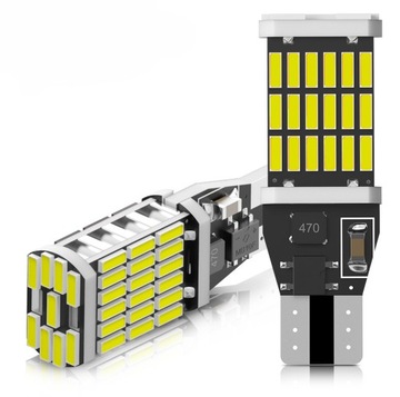 СВЕТОДИОДНАЯ ЛАМПА T15 W16W REVERSE CANBUS 45 LED SMD